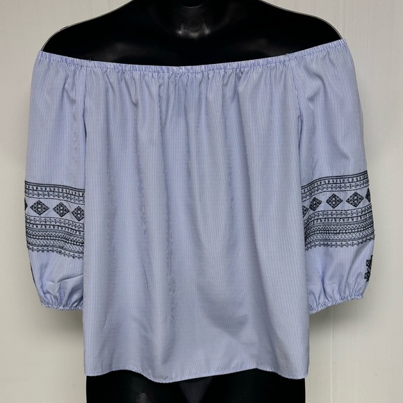 Perch by Blu Pepper Off the Shoulder Top - Size 2XL - Picture 5 of 6